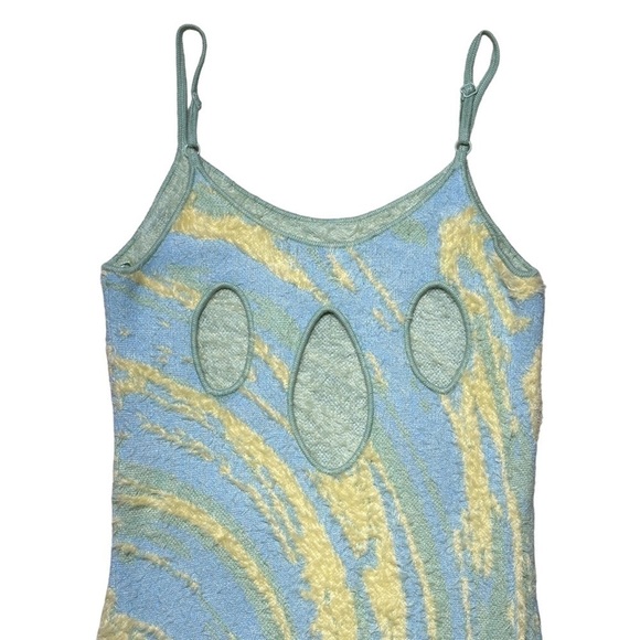 House of Sunny Hockney Faux Fur Knit Midi Dress US 8 - Picture 8 of 10